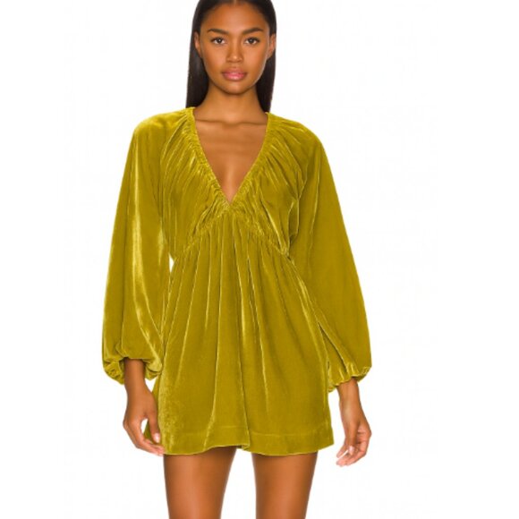 Free People SZ XS Portia Velvet Mini Dress - Picture 1 of 7